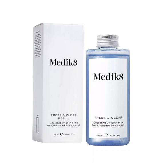 Medik8 Press & Clear Refill Відлущуючий ВНА-тонік з 2% інкапсульованою саліциловою кислотою (змінний флакон) 150мл.