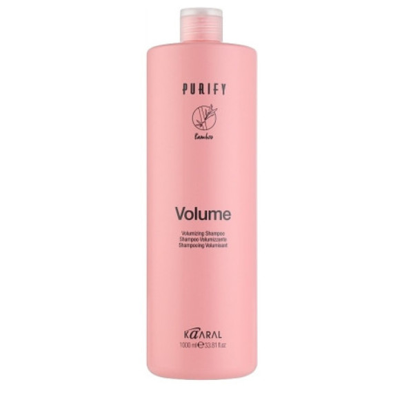 Kaaral Purify Volume Shampoo Шампунь об'єм для тонкого волосся з маслом мигдалю 1000мл.