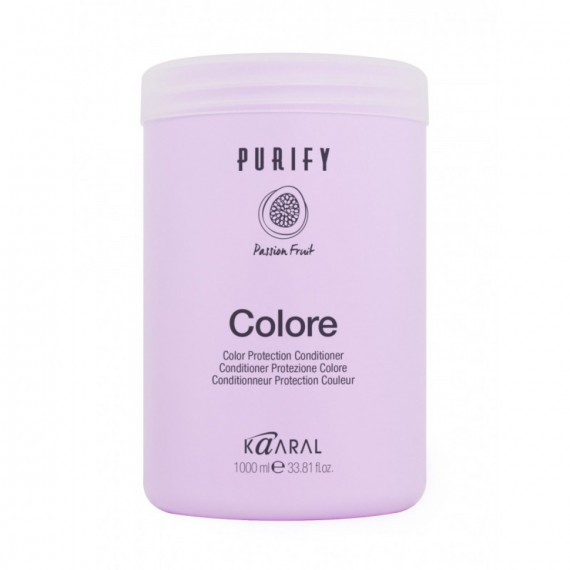 Крем-кондиціонер Kaaral Purify Colore Protection Conditioner для фарбованого волосся з екстрактом маракуйя 1000 мл.