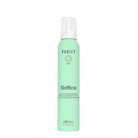 Інтенсивно відновлювальний мус для волосся Kaaral Purify Soffice Leave-in Conditioning Mousse, 200 мл.
