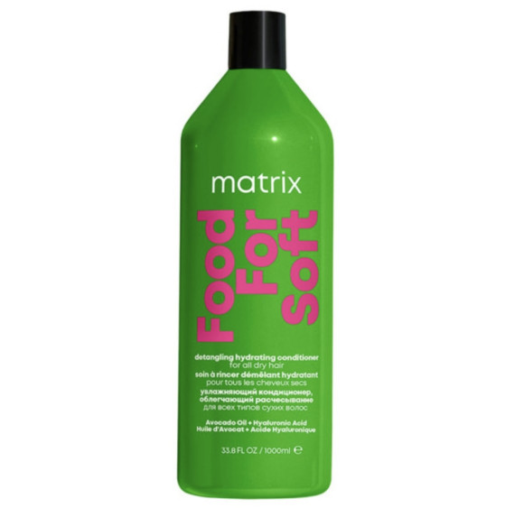 Кондиціонер для зволоження та полегшення розчісування волосся Matrix Food For Soft Detangling Hydrating Conditioner 1000мл.