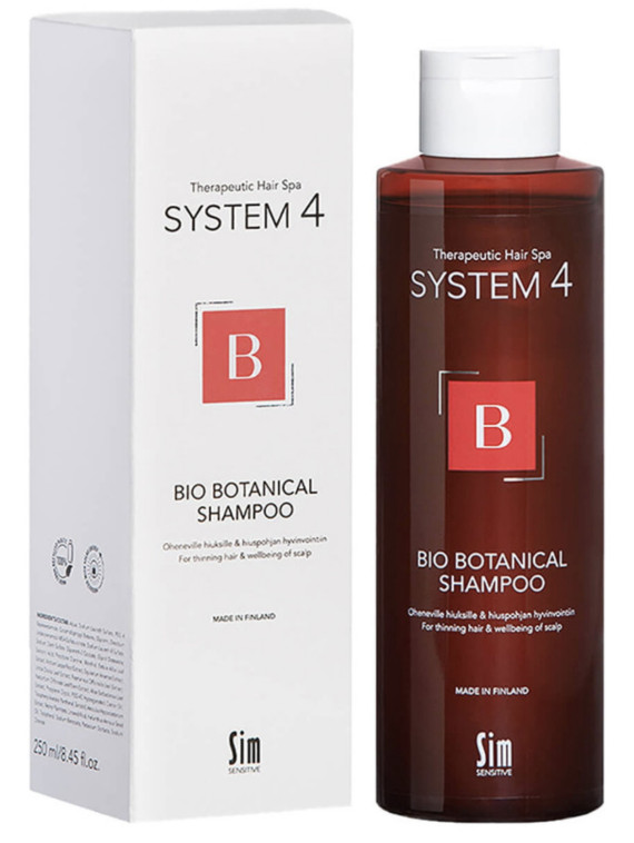 System 4 Bio Botanical Shampoo - Біо ботанічний шампунь від випадіння волосся Sim Sensitive 250мл.