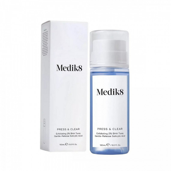 Відлущуючий тонер з 2% інкапсульованою саліциловою кислотою Medik8 Press & Clear Exfoliating 2% BHA Tonic 150 мл